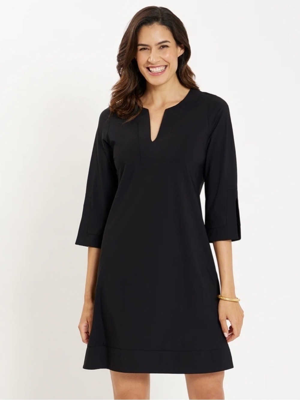 NEW Jude Connally Megan Dress Black Jude Cloth Casual Office Travel NWT.   G82